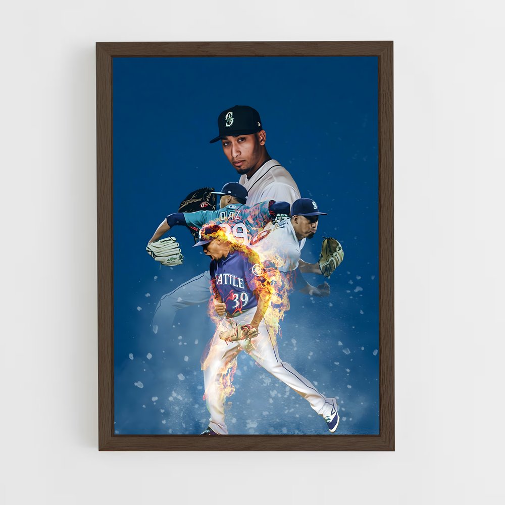 Poster Winter Home Run – affiche Baseball (vue 5)